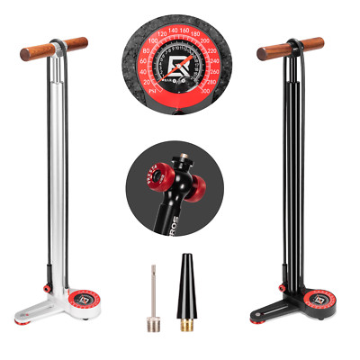 ROCKBROS Fahrradpumpe Hochdruck Luftpumpe Standpumpe Schrader Presta 16,5 Bar