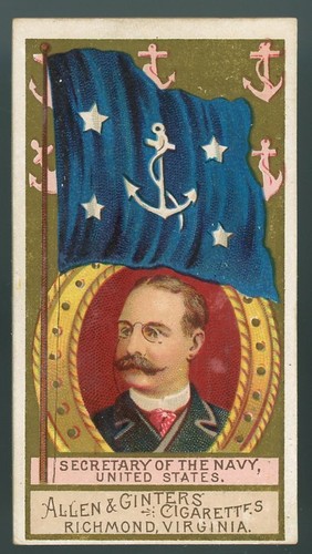 1889 N17 Allen & Ginter Naval Flags "Secretary U.S. Navy" VG/EX **AA-1534*