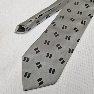 Seidenkrawatte Alessandro Magno Grau 150cm Elegant Klassisch Seide Herren 