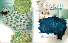 SHAPED AFGHANS 6 ANNIE'S ATTIC CROCHET LEAFLET