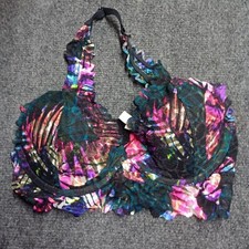 PINK by Victoria Secret Bra Bralette Women XS Black Lace Halter Strap Underwired