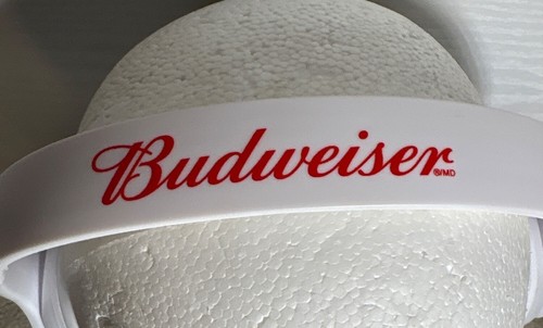Budweiser Bluetooth Wireless Fold Up Headset / Headphone Promo White NEW - 第 5/8 張圖片