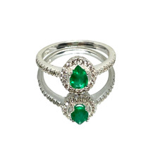0.35 ct. Natural Colombian Emerald Ring - Size 5.75 -  500 Value