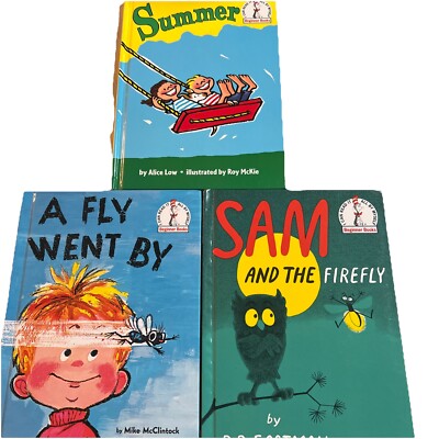 Lot Of 3 (Read It Beginner Books) HC A Fly Went By,Summer, Sam And Firefly
