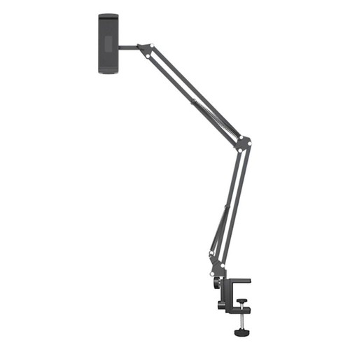 360° Rotating Mobile Phone Holder Clip On Design Long Arm Stand Desktop Use - Photo 7 sur 15