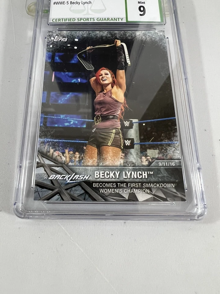 becky lynch 2017 topps wwe women’s division matches and  moments wwe-5 csg 9 - Image 2 of 4