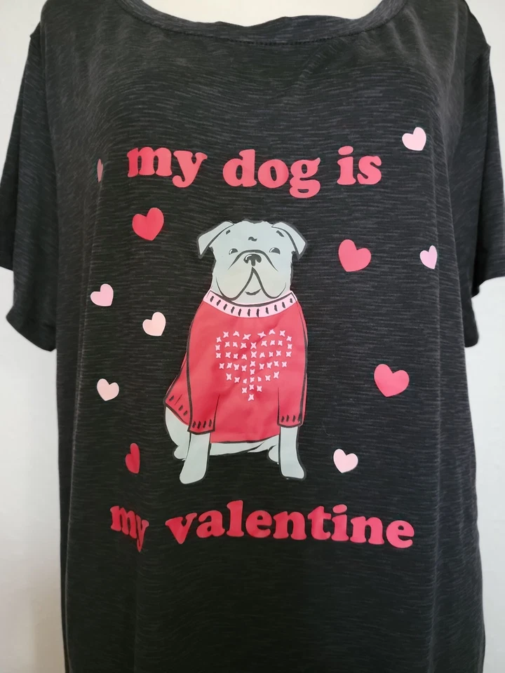 JACLYN SMITH INTIMATES Mujer XL San Valentín Camisa para Dormir Nueva con Etiquetas Tela Elástica Chemise Foto 2 de 4