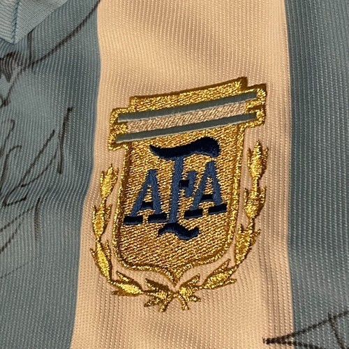 Rare item! Argentina national team uniform signed by hand 2002 FIFA World Cup - Picture 13 of 24