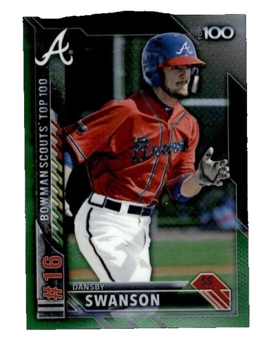 Bowman Dansby Swanson Baseball Sports Trading Cards & Accessories