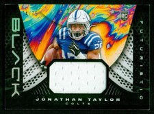 105 Relic, 2020 Panini Black, Futuristic, Silver, Jonathan Taylor, #F10, 74/75