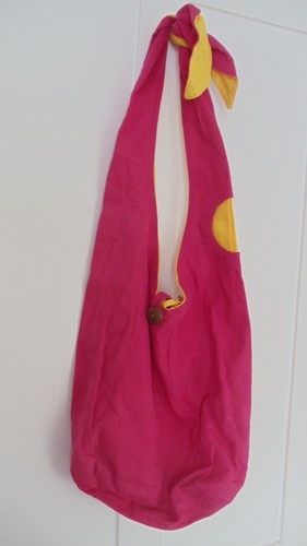 Wendbare Schlinge Tasche Fair Trade starker Baumwolleimer bunt Boho ethnisches Geschenk - Bild 3 von 36