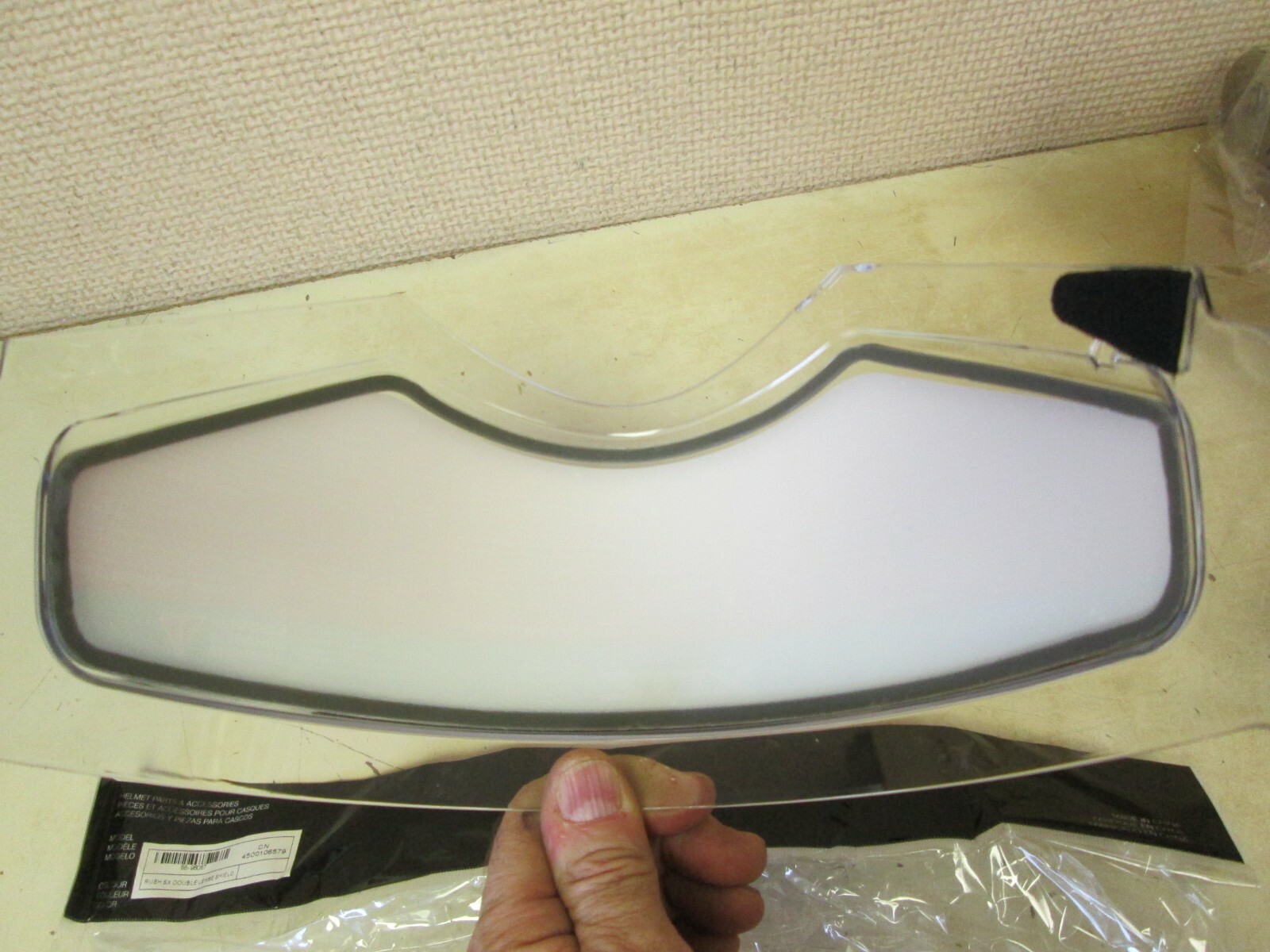 ZOX HELMET VISOR / FACE SHIELD RUSH FX / RX / SFX DUAL SPORT DOUBLE PANE CLEAR eBay