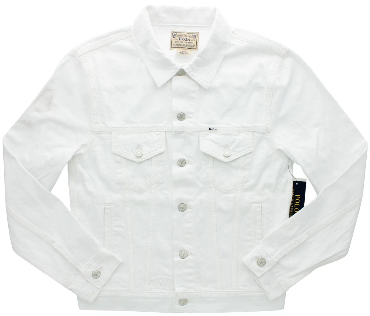 Polo white denim clearance jacket