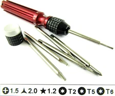 1set Best 889B 6 in 1 Multi-function Kit Set Screwdriver T2/T5/T6/PH000/1.2/Y2.0