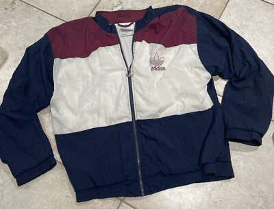 VINTAGE Adidas Windbreaker Jacket Mens 
