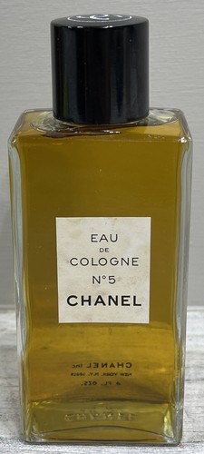 VINTAGE 1960's CHANEL No 5 EAU DE COLOGNE 4 FL OZ.