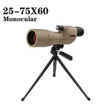 25-75X60mm Monocular Bird Watching Telescope Spotting Scope HD Binocular Hunting