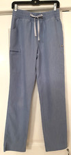 Figs Womens Technical Collection Cargo Scrub Pants Light Blue Sz S Pockets