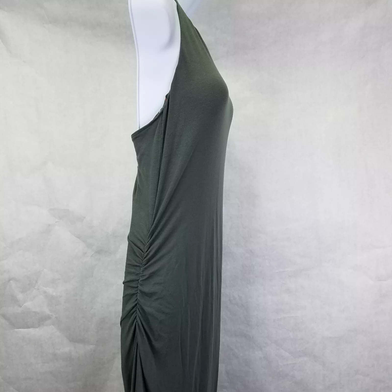 athleta serenity t-strap racerback ruched side maxi stretch flaw 