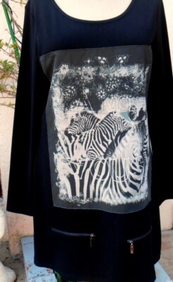 Kleid Tunika La Mode est a vous LMV Gr. 36 38 (1) SAFARI Neu / Sommer