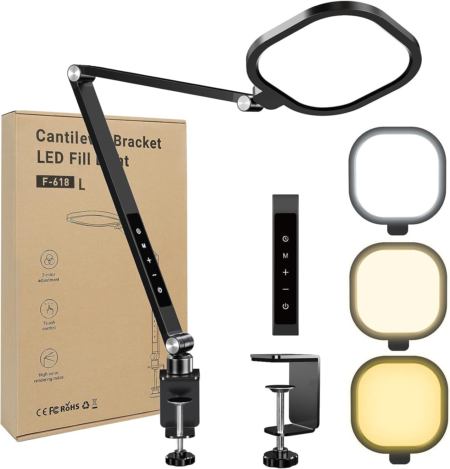 Desk Light for Computer Zoom Meeting Video Conference Lighting Kit Desktop Ring