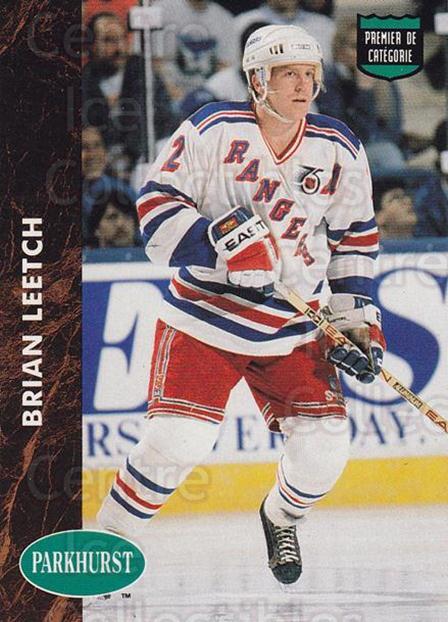 1991-92 Parkhurst French #438 Brian Leetch