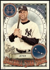 Derek Jeter 2019 Allen and Ginter Baseball Star Signs 5x7 #BSS-19 17/49 Yankees
