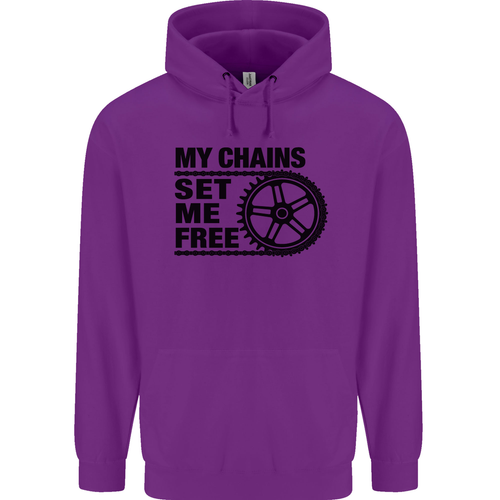 My Chains Set Me Free Cycling Cyclist Bike Childrens Kids Hoodie - Picture 78 of 80