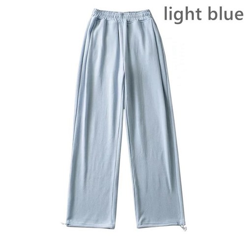 Hose mit Kordelzug weitem Bein Jogginghose gerade Hose elastischer Damen Bundhose - Bild 3 von 32