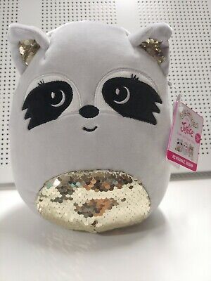 Squishmallow Rayne Raccoon Flip Sequin 8.5 Inch Kellytoys New Exclusive | eBay