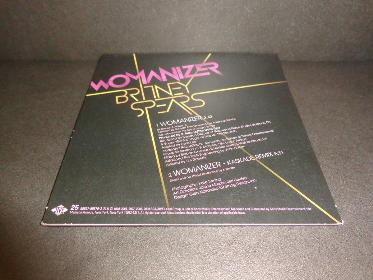 WOMANIZER by BRITNEY SPEARS-Rare Collectible CD Single w/ Kaskade