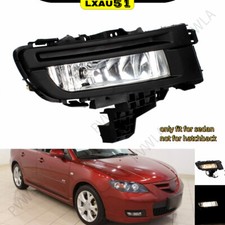 For 2007-2009 Mazda 3 Sedan Front Bumper Halogen Fog Lamp Light Drl Rh Passenger For 2007-2009 Mazda 3 Sedan Front Bumper Halogen Fog Lamp Light Drl Rh Passenger