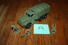 Vintage Original Timmee Army 2.5-Ton Truck and Tarp & 3 Soldiers A - Marx, MPC