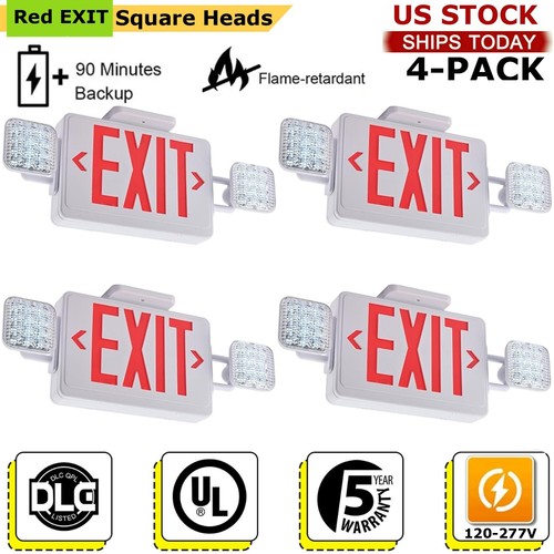 LED Emergency Lights,Two Head Adjustable Commercial Emergency Light, AC 110-277V - Picture 24 of 27