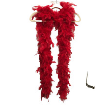Feather Boa Red 6 ft Chandelle LTWT RED