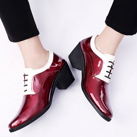 SAOLA Scarpe Oxford uomo colori misti punta tacco alto blocco business formali