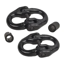 (2) 1/2" Safety Chain Towing Hitch Hammer Lock Connector For Heavy Duty Truck