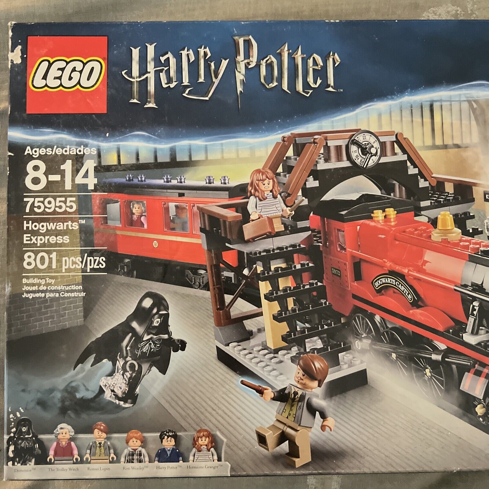  LEGO Harry Potter Hogwarts Express 75955 Toy Train Building Set  includes Model Train and Harry Potter Minifigures Hermione Granger and Ron  Weasley (801 Pieces) : Toys & Games