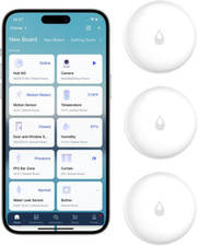 Water Leak Sensor Kit - 3 Pack, Wireless Flood Detector for Smart Homes