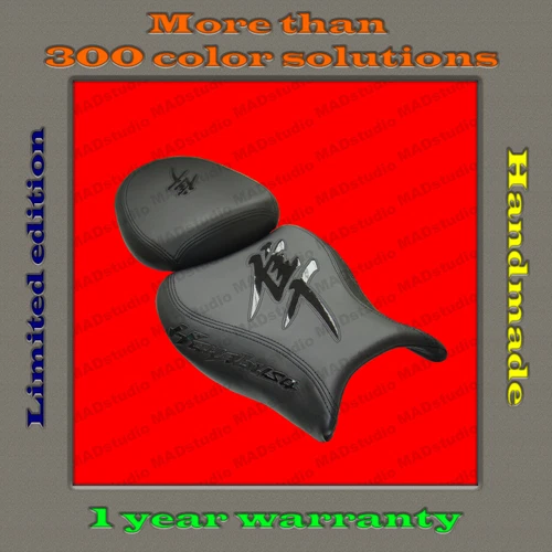 Design (black+black-gloss) Seat Cover Suzuki GSX1300R Hayabusa 2008-2020 (2 gen)