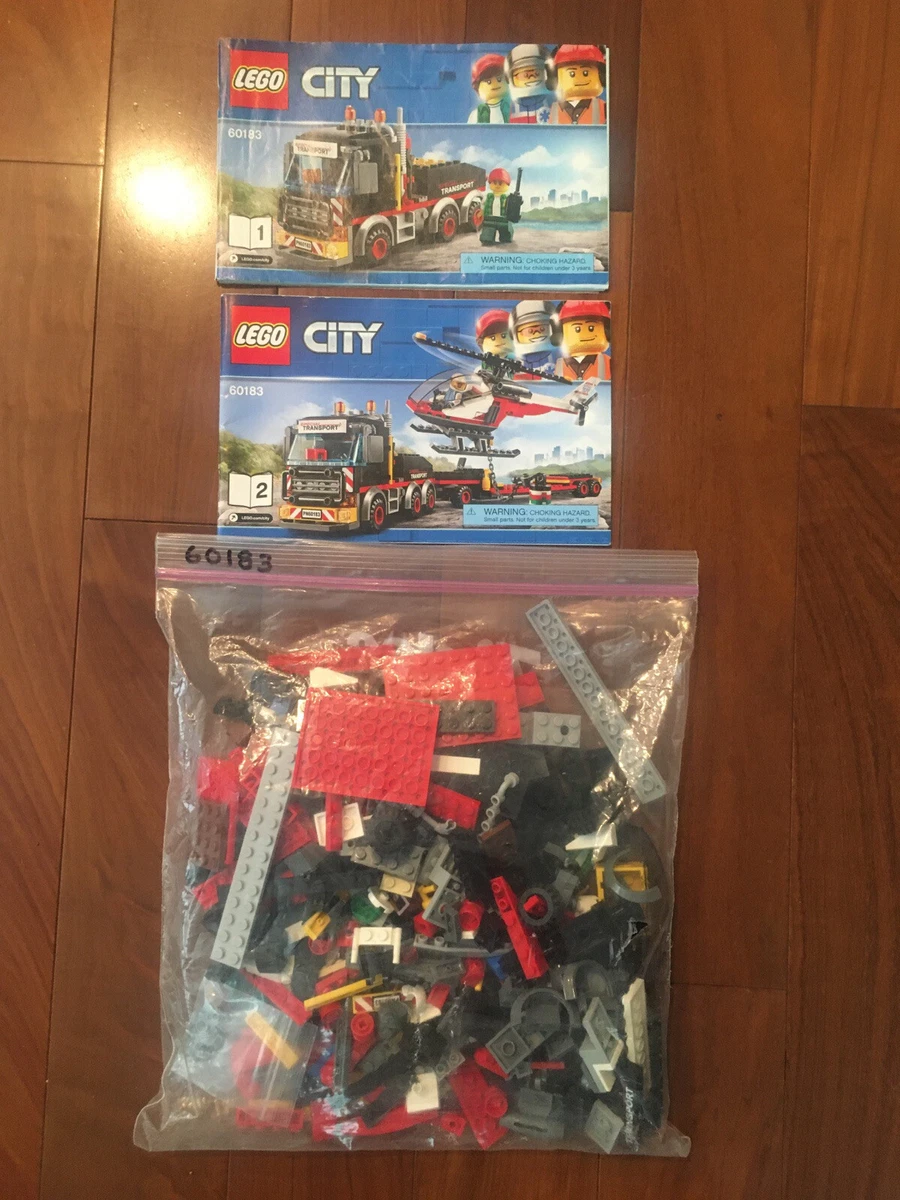 Lego 60183 Town City Traffic Heavy Cargo Transport 100 Complete w