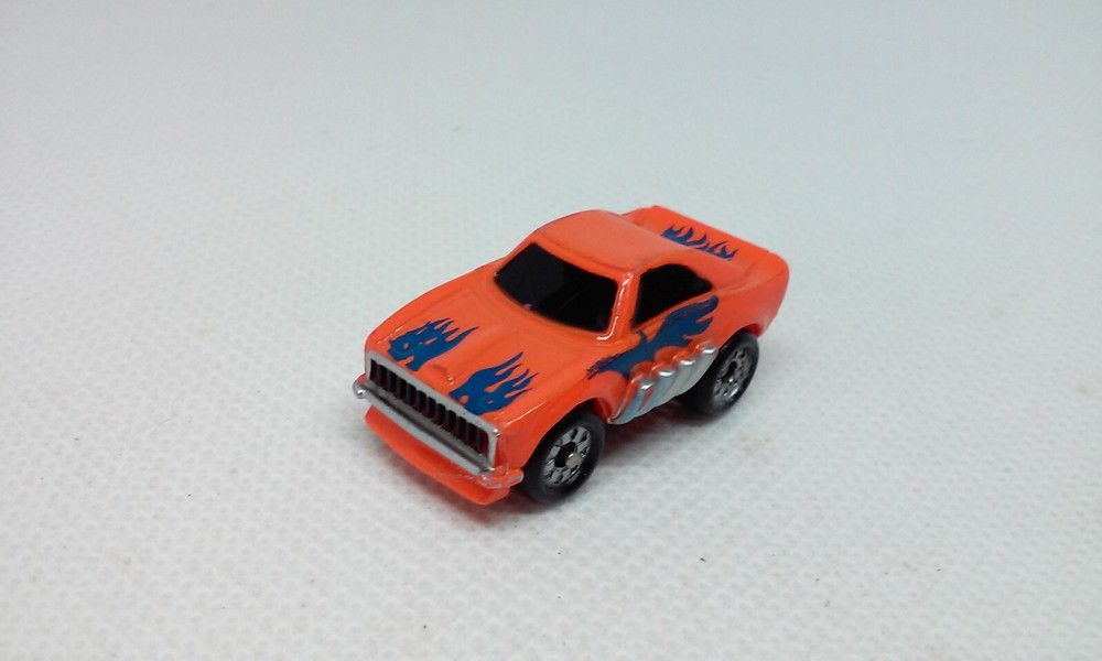 Vtg Micro Machines Dodge Charger Funny Car Orange/Bl 1 1/4