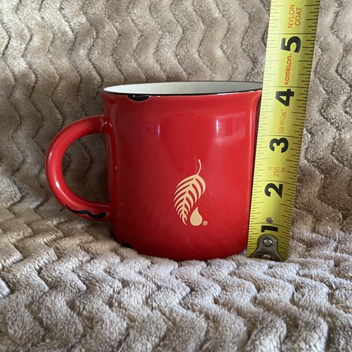 Mountain Cabin Coffee Mug Melaleuca Distressed Red 14oz Lg Happy Place Ceramic - Picture 9 of 10
