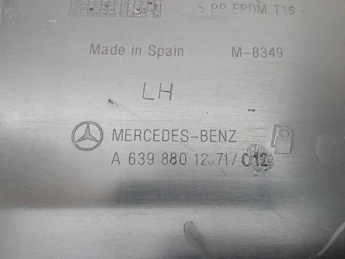 A6398801271 Puntera Paragolpes Trasera Izquierda para MERCEDES-BENZ VIT 1642364 - Imagen 2 de 10