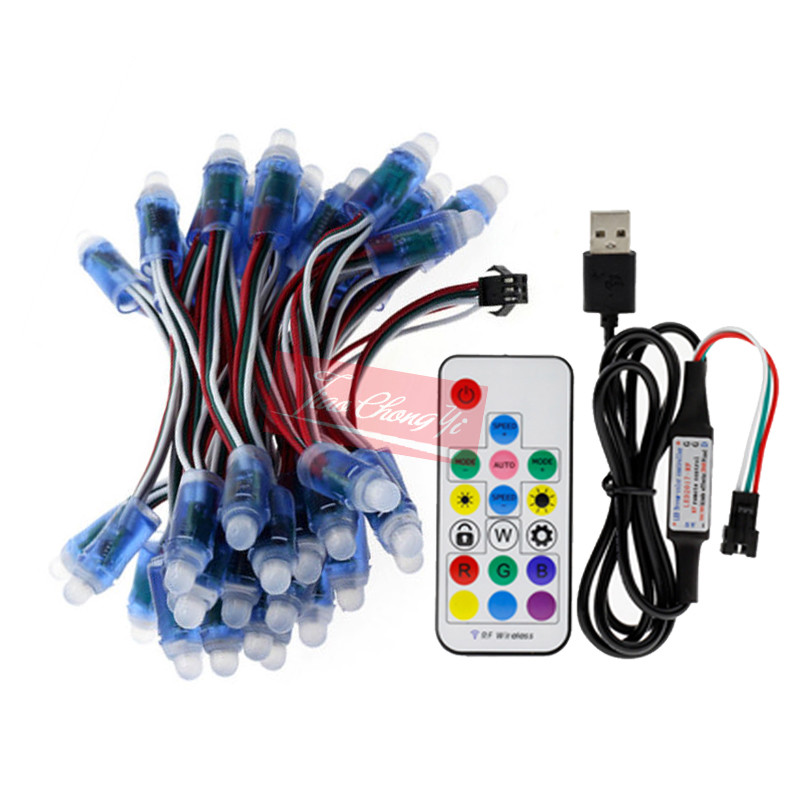 WS2811 RGB LED Module Waterproof DC 5V Full Color LED Pixel Module ...