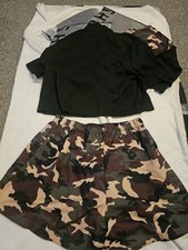 6x Shorts and Black Top Set Various Sizes Wholesale Job Lot Bulk Buy
