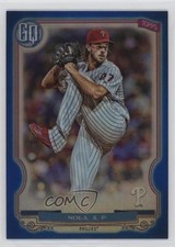 2020 Topps Gypsy Queen Box Topper Chrome Blue Refractor 85/99 Aaron Nola 1b14