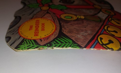 Santa Claus Book Reindeer Tree Richard Scarry 1965 Golden Shape Book Christmas 3 - Foto 12 di 18