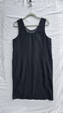 Harve Benard Dress Womens 10 Black Sleeveless Wool Shift Pockets Lined Workwear