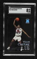1998 Skybox Molten Metal Supernatural Vince Carter #134 SGC 8 Rookie RC HOF 07qw